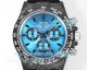 TWF Swiss Replica Rolex Daytona 4130 Chronograph Ice Blue Dial Carbon Fiber Watch (4)_th.jpg